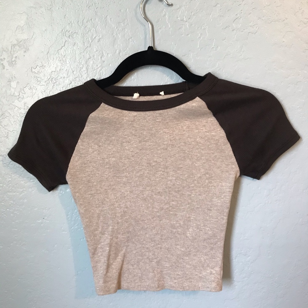 John Galt Grey & Black Bella Colorblock T-Shirt